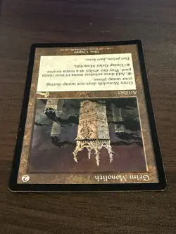 Grim Monolith Urza’s Legacy ‘99 Near Mint Mtg Magic The Gathering Never Played - Image 5