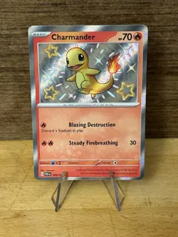 Charmander - 109/091 - Pokemon Paldean Fates Shiny Rare Card NM - Image 1
