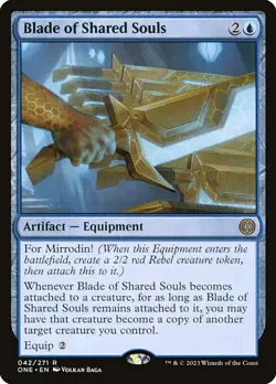 1x Blade of Shared Souls - Foil NM Eng MTG - Phyrexia: All Will Be One - Image 1