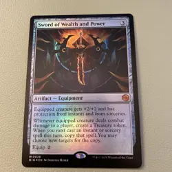Sword of Wealth and Power Outlaws of Thunder Junction: the Big Score Foil NM-M - Image 1