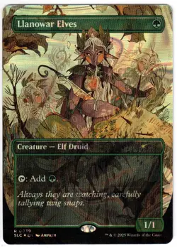 Llanowar Elves Secret Lair Drop 0039 Halo Foil NM - Image 1