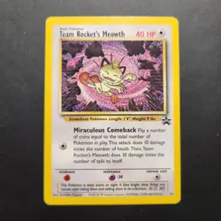 2000 Team Rocket's Meowth #18 - Black Star Promo Non-Holo Rare- Pokemon TCG - NM - Image 1