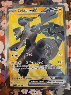 Pokemon TCG Zekrom EX 158/086 Ultra Rare Black Bolt SV - Image 1