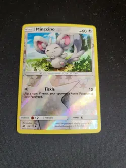 Minccino - 2017 Pokemon Crimson Invasion Reverse Holo #85/111 - NM/MT - Image 1