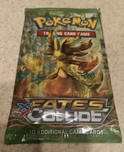 Pokemon XY Fates Collide ERROR Pack Rare Delphox Out of Print Factory Sealed - Image 1