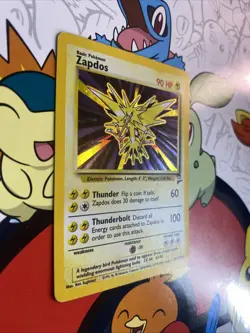 Pokemon TCG Zapdos 20/130 Base Set 2 Holo Rare MP/LP - Image 2