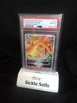 Charizard VSTAR 019/159 Pokemon SWSH Crown Zenith 2023 - PSA 8 (NM-MT) - Image 1