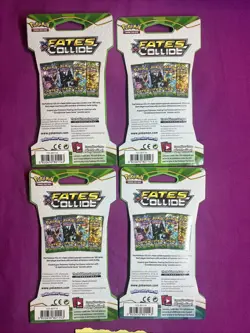 XY Fates Collide SET 4 Sleeved Booster Packs New Factory Sealed Pokemon LOT NIP - Image 2