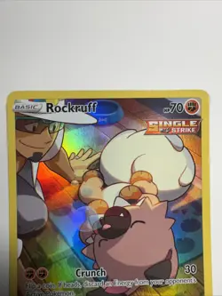 Pokemon TCG Rockruff Silver Tempest Ultra Rare Holo Card TG07/TG30 NM Near Mint - Image 2