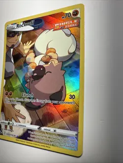 Pokemon TCG Rockruff Silver Tempest Ultra Rare Holo Card TG07/TG30 NM Near Mint - Image 5
