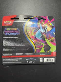NEW - Pokemon Phantasmal Flames - Weavile 3-Pack Booster Blister Factory Sealed - Image 2