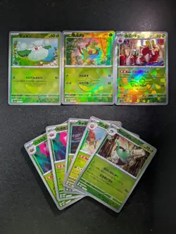 2024 Pokemon Terastal Fest ex Poke Ball Holo COTTONEE/ GROOKEY/ DIPPLIN Lots - Image 1