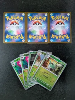 2024 Pokemon Terastal Fest ex Poke Ball Holo COTTONEE/ GROOKEY/ DIPPLIN Lots - Image 2