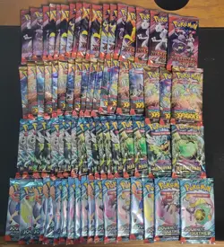 Pokemon TCG Sealed 72 Booster Pack Lot (Destined Rivals/Surging Sparks + MORE) - Image 1