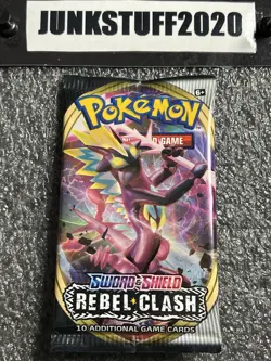 2020 Pokemon Rebel Clash Booster Pack Sealed Straight from sealed box - Image 1
