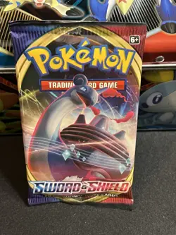 2020 Pokemon Sword and Shield Base Set Booster pack from sealed tin SWSH 1 - Image 2