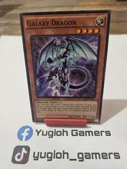 Yu-Gi-Oh Galaxy Dragon MP15 1st Edition Common Light Played - Image 1