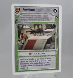 Star Wars CCG WB Revised Hoth Power Harpoon U1 Card - Image 1