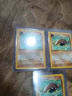Pokemon TCG Kabuto Fossil 1st Edition Common Card 50/62 Regular Lot X3 NM - Image 3