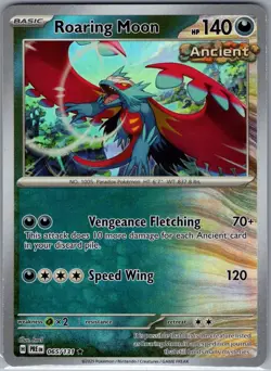 Roaring Moon (Master Ball) 065/131 SV: Prismatic Evolutions - Pokemon Card - NM - Image 1
