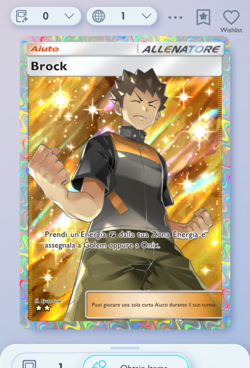 Pokemon TCG POCKET - Brock Full Art 2⭐, Genetic Apex, English - Image 1