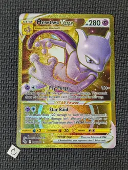 Mewtwo VSTAR 086/078 - Gold Secret Rare Holo Pokemon GO NM - Image 1
