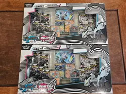 2 PACK Pokemon TCG Black Bolt White Flare Unova Heavy Hitters Premium Collection - Image 1