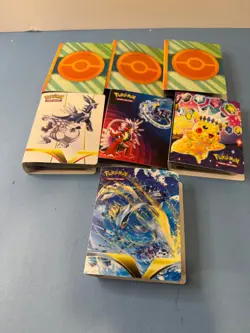 Pokemon TCG Mini Portfolio Lot of 7 Full Of Cards - Image 2
