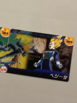 Super Saiyan Vegeta VS Metal Cooler - Dragon Ball Morinaga Card - Japanese - Image 3