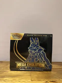 Pokemon TCG Mega Evolutions Lucario ETB Elite Trainer Box - Brand New Sealed - Image 1