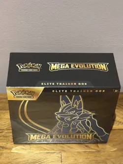 Pokemon TCG Mega Evolutions Lucario ETB Elite Trainer Box - Brand New Sealed - Image 2