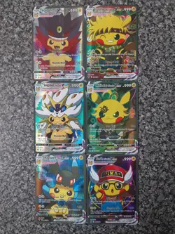 6 x Pikachu Cosplay Pokemon Cards Bundle - Image 1