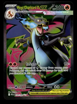 Mega Charizard ex 109/094 Ultra Rare Phantasmal Flames Pokemon Card - Image 1