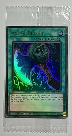 Axe Of Despair LART-EN051 •SEALED• Ultra Rare Limited Edition Promo Yu-Gi-Oh - Image 1