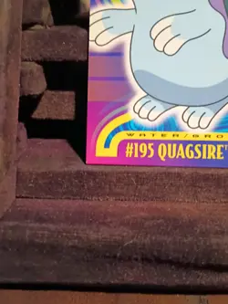 TOPPS POKEMON JOHTO LEAGUE CHAMPIONS QUAGSIRE #195 CARD WITH BLUE LOGO - Image 2
