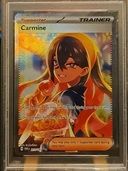 PSA 10 Carmine 217/167 Twilight Masquerade Holo Full Art Graded Pokemon Card🔥 - Image 2