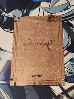 Ochaco Uraraka Rose Gold Metal Card Goddess Story Serialized #92/200 - Image 2