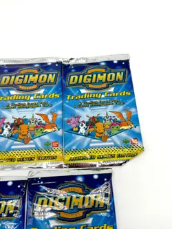 Vintage Digimon Trading Card SEALED Booster Packs x5 1999 Bandai Upper Deck - Image 4