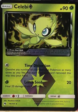 Pokemon TCG - Celebi 19/214 - Prism Star Holo Rare - NM - Image 1