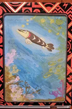 Framed Pokemon Fusion Strike Water Trio Arrokuda Clamperl Clauncher Original - Image 2