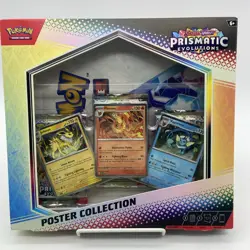Pokemon TCG Scarlet & Violet Prismatic Evolutions Poster Collection Box New - Image 1
