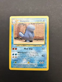 Quagsire 48/64 2001 Neo Revelation Pokemon Card TCG Vintage WOTC Yuka Morii LP - Image 1
