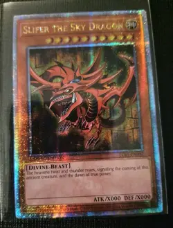 EGYPTIAN GOD CARDS OBELISK SLIFER RA LC01 Quarter Century Secret Rare Yugioh TCG - Image 2