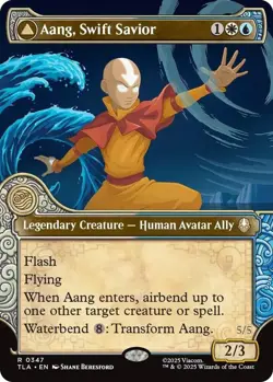 MTG Avatar: The Last Airbender: Aang, Swift Savior FOIL Showcase (0347) NM - Image 1