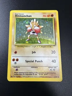 1999 Pokemon TCG Holo Lot: Base Set Hitmonchan 7/102 & Jungle Kangaskhan 5/64 LP - Image 5