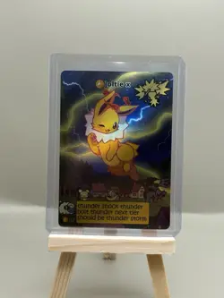 Pokiebubies 1st Edition Fan Art Chef Ken Lee Joltie X #145 Jolteon Holo Pokemon - Image 1