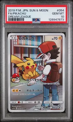 PSA 10 Pikachu 054/049 Dream League Japanese Pokemon Graded - Image 1