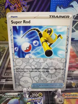 Super Rod 188/193 Reverse Holo Common Pokemon TCG S&V Paldea Evolved - Image 1