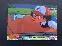 Ash And Company Pokemon Topps 2000 Mewtwo Strikes Back Blue Logo Card - Image 1