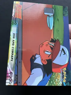 Ash And Company Pokemon Topps 2000 Mewtwo Strikes Back Blue Logo Card - Image 2